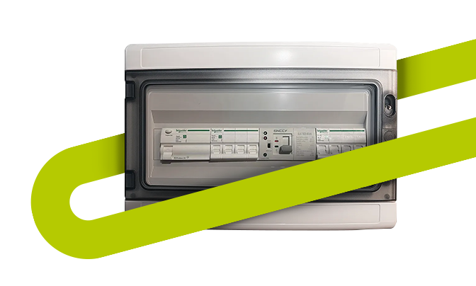 Coffret inverseur triphasé